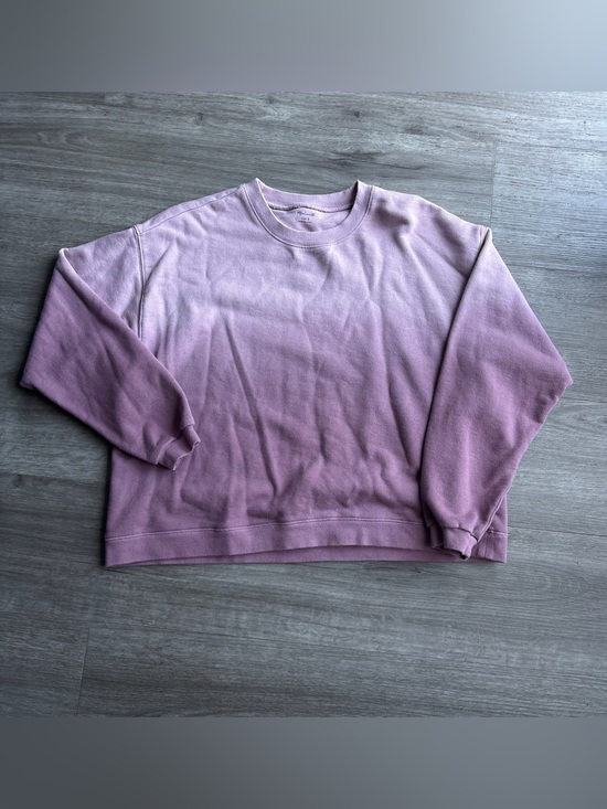 Madewell Tops - Madewell Dip-Dye (Re)sourced Cotton Swing Crewneck Sweatshirt Classic Lilac